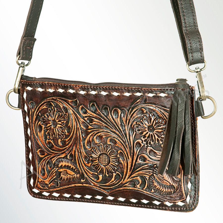 American Darling Cross Body Hand Tooled Genuine Leather Western Women Bag | Handbag Purse Crossbody for Cute - Uhorse