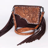 American Darling ADBGZ279 Cross Body Hand Tooled Genuine Leather Women Bag Western Handbag Purse