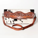 American Darling ADBGZ280 Wallet Hand Tooled Hair-On Genuine Leather Women Bag Western Handbag Purse