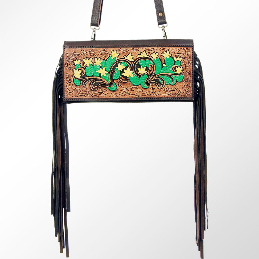 American Darling Wallet Hand Tooled Genuine Leather Women Bag Western Handbag Purse | Womens Handbags