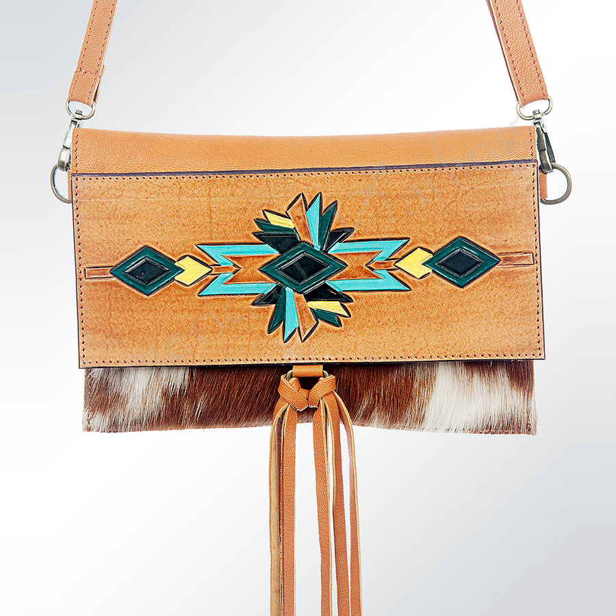 American Darling Wallet Hair-On Genuine Leather Women Bag Western Handbag Purse | Wristlet Travel Clutch - Uhorse