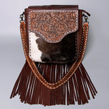 American Darling Cross Body Hand Tooled Hair On Genuine Leather Women Bag Western Handbag Purse