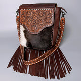American Darling Cross Body Hand Tooled Hair on-Genuine Leather Western Women Bag Handbag Purse | Crossbody for Cute - Uhorse