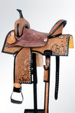 15 In COMFYTACK Western Horse Trail Barrel Racing American Leather Saddle