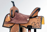 15 In COMFYTACK Western Horse Trail Barrel Racing American Leather Saddle