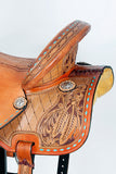 COMFYTACK Western Horse Barrel Racing Trail Pleasure American Leather Saddle