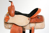 Comfytack Western Horse Ranch Roping Cowboy Saddle American Leather Tack Set Tan