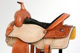 Comfytack Western Horse Ranch Roping Cowboy  Saddle American Leather Tack Set Tan