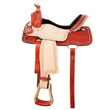 16 In Western Horse Saddle American Leather Ranch Roping Cowboy Hilason - Uhorse