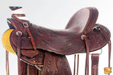 Western Horse Saddle American Leather Wade Ranch Roping Mahogany Hilason