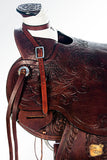 Western Horse Saddle American Leather Wade Ranch Roping Mahogany Hilason