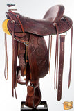 Western Horse Saddle American Leather Wade Ranch Roping Mahogany Hilason