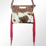 American Darling Clutch Hand Tooled Saddle Blanket Fabric Genuine Leather Western Women Bag Handbag Purse | Purses for Cute