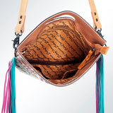 American Darling Clutch Hand Tooled Hair on Genuine Leather Western Women Bag Handbag Purse | Purses for Cute