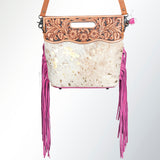 American Darling Clutch Hand Tooled Hair on Genuine Leather W. Women