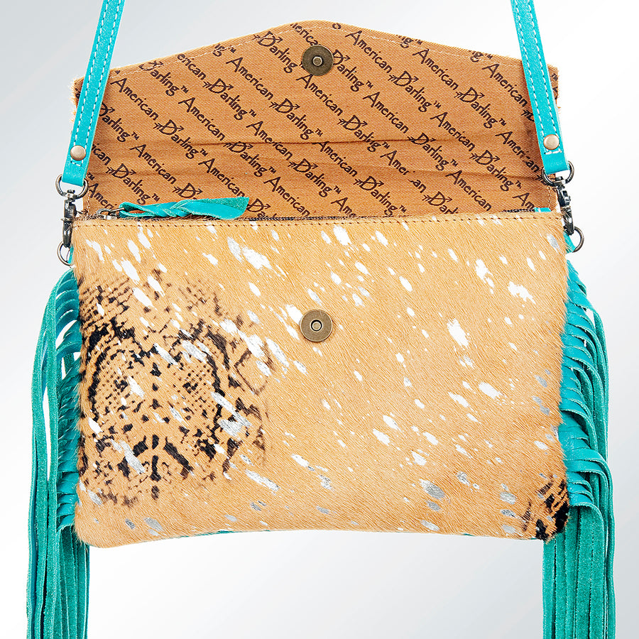 American Darling Envelope Hair-On Genuine Leather Western Women Bag Handbag Purse | for Cute