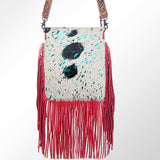 American Darling ADBGS192A Messenger Hair On Genuine Leather Women Bag Western Handbag Purse