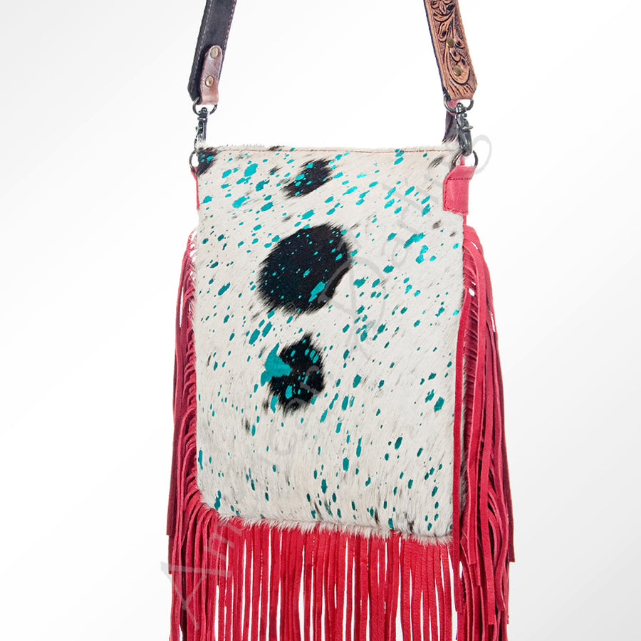 American Darling Large Crossbody Hair On Genuine Leather Western Women Bag Handbag Purse | Cute - Uhorse
