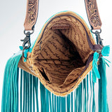 American Darling ADBGS192B Messenger Hair On Genuine Leather Women Bag Western Handbag Purse