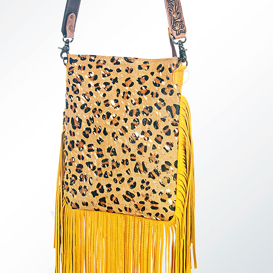 American Darling Large Crossbody Hair On Genuine Leather Western Women Bag Handbag Purse | Cute - Uhorse