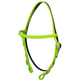 HILASON Western Horse Biothane Leather Headstall Breast Collar Rein Lime Green | | Leather Headstall | Leather Breast Collar | Leather Split Reins | Leather Reins | Horse Tack Set