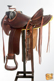 Western Horse Saddle American Leather Wade Ranch Roping Dark Brown Hilason