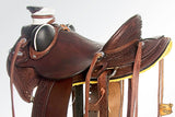 Western Horse Saddle American Leather Wade Ranch Roping Dark Brown Hilason