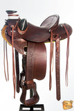 Western Horse Saddle American Leather Wade Ranch Roping Dark Brown Hilason