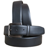 38 In Black Texture Leather Dress Belt Pure Italian Cow Genuine Formal by Hilason – Cowboy and equestrian accessories