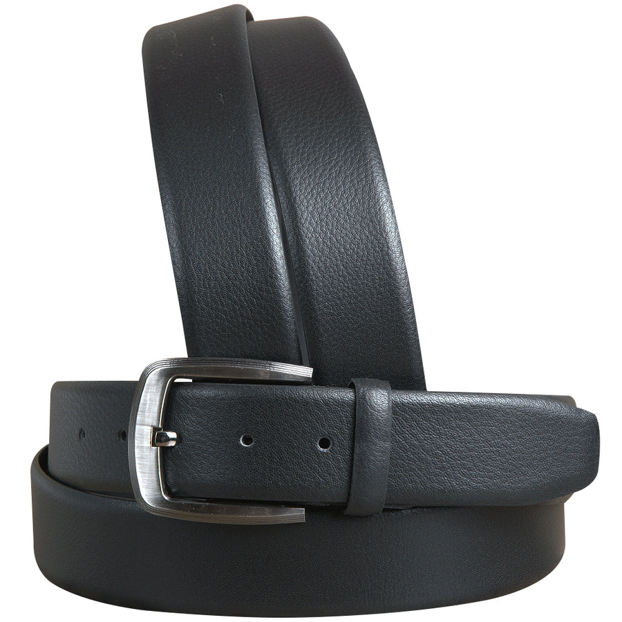36 In Black Leather Dress Belt 100% Pure Italian Cow Genuine Formal - Uhorse