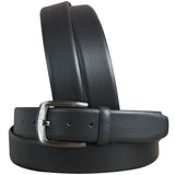 36 In Black Leather Dress Belt 100% Pure Italian Cow Genuine Formal - Uhorse