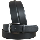 32 In Black Leather Dress Belt 100% Pure Italian Cow Genuine Formal – by Hilason – Cowboy and equestrian accessories