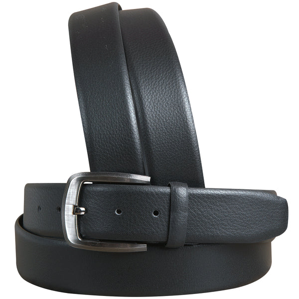 Black Leather Dress Belt 100% Pure Italian Cow Genuine Formal - Uhorse