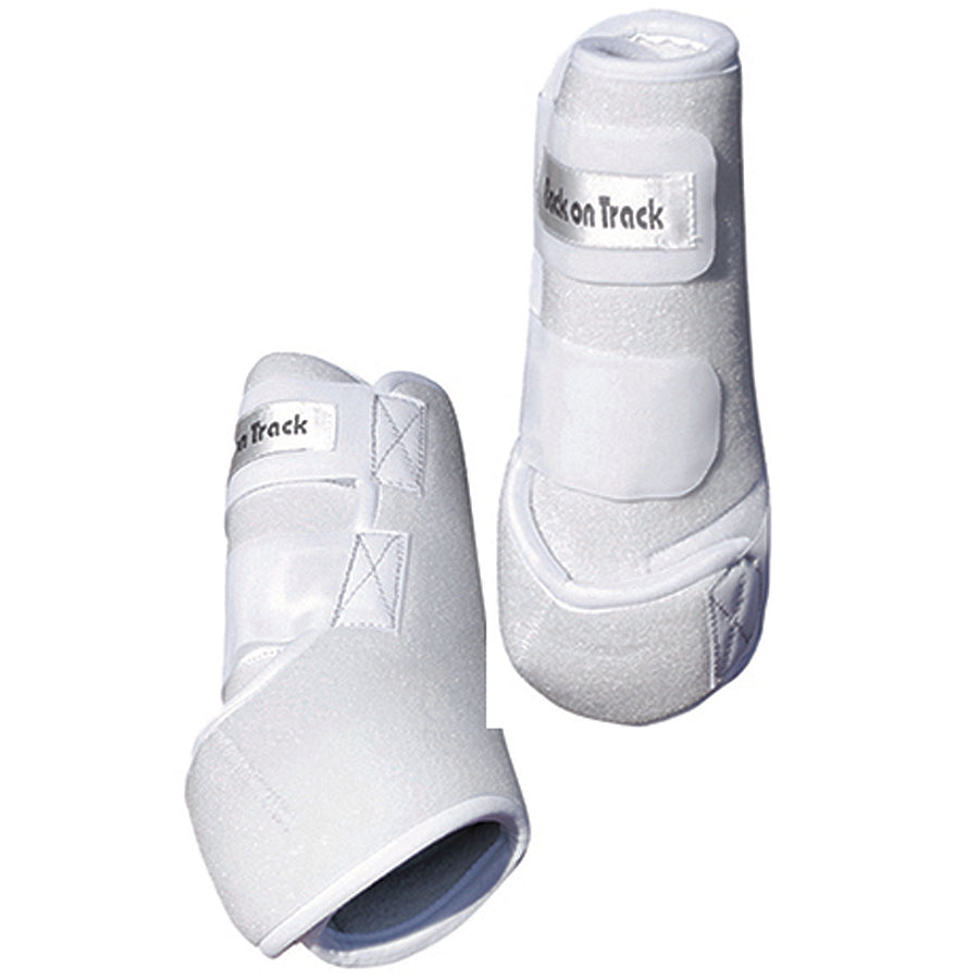 Small Back on Track Therapeutic Exercise H. Front Boots White – by Hilason – Cowboy and equestrian accessories