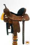 HILASON Western Horse  American Leather Flex Tree Trail Barrel Saddle Brown