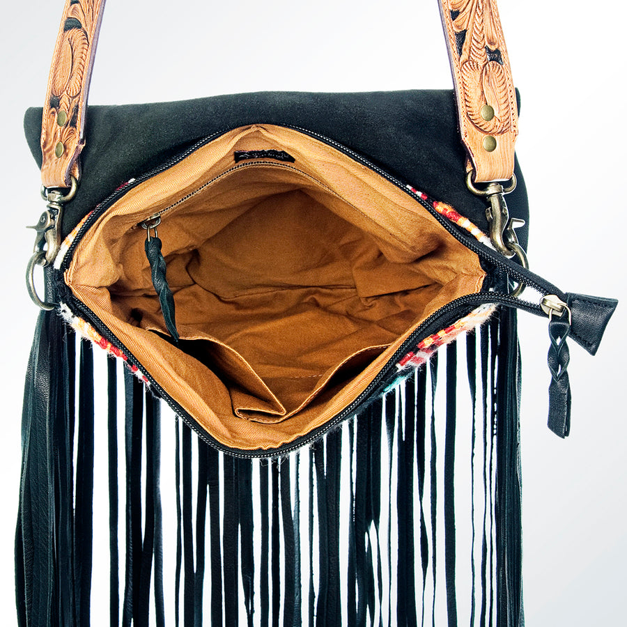 American Darling Messenger Saddle Blanket Genuine Leather Western Women Bag Handbag Purse | Cute