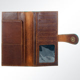 American Darling ADBG599 Wallet Hand Tooled Genuine Leather Women Bag Western Handbag Purse