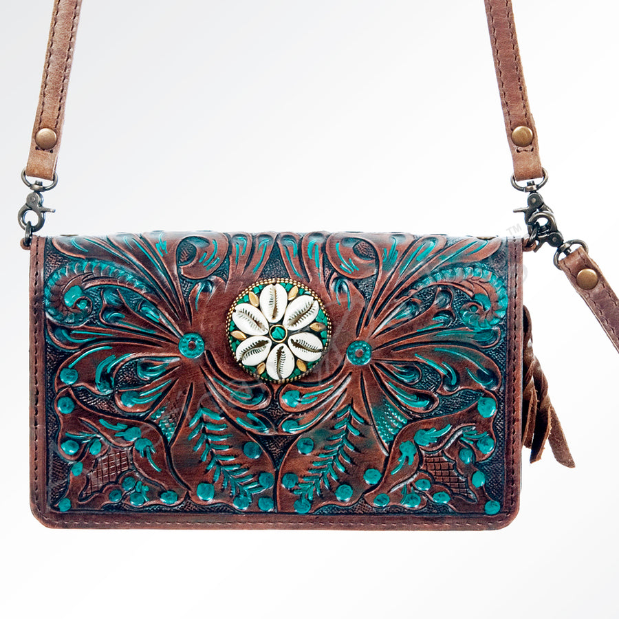 American Darling Cross Body Hand Tooled Genuine Leather W. Women Bag by Hilason – Cowboy and equestrian accessories