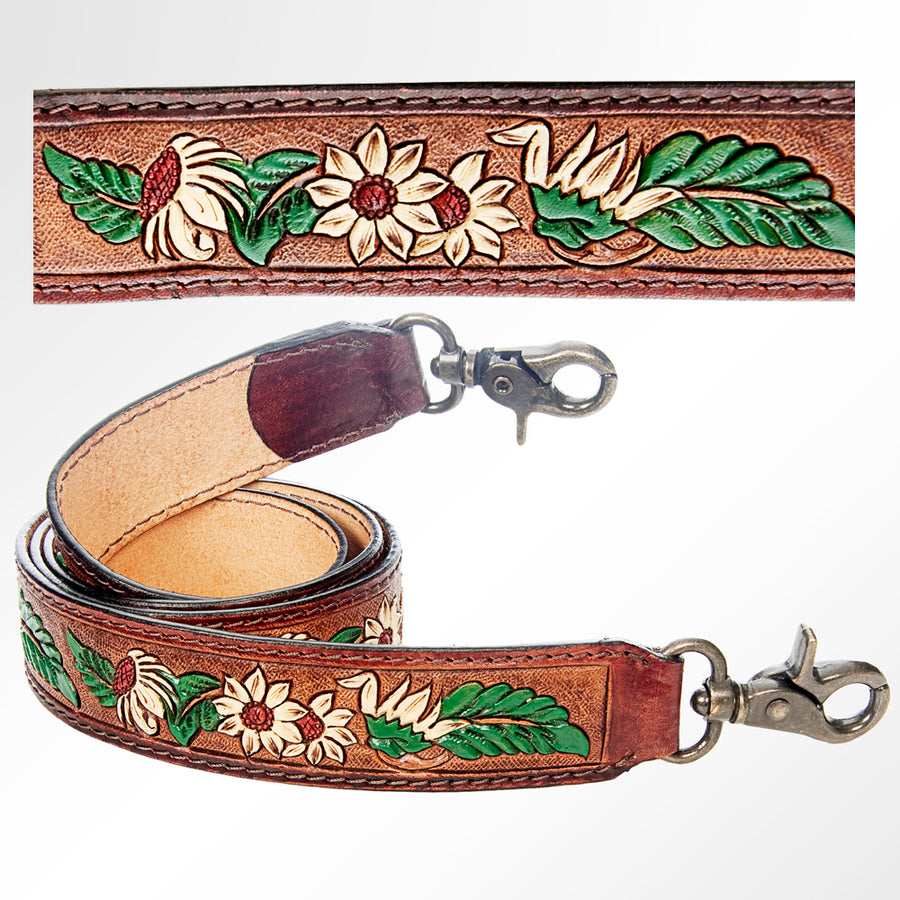 American Darling ADSTF133 Hand Tooled Genuine Leather Crossbody Handle by Hilason – Cowboy and equestrian accessories