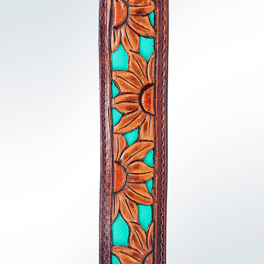 American Darling Hand Tooled Genuine Leather Crossbody Handle Strap for Bags Phone Wallet Purse Clutch