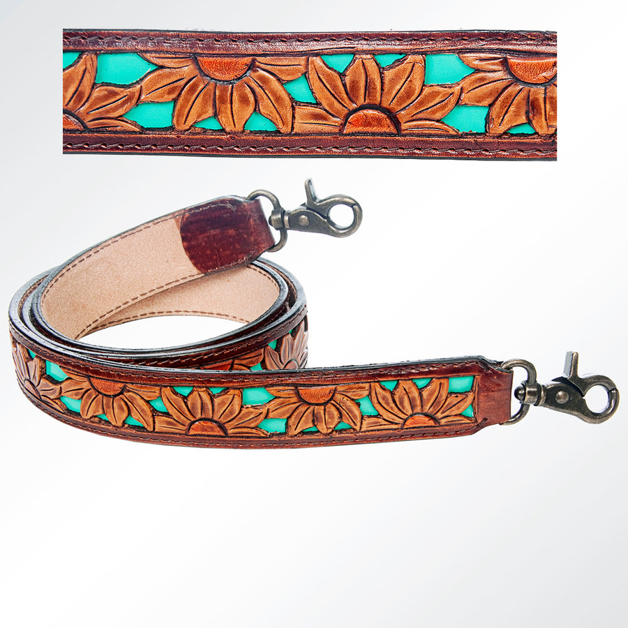 American Darling ADSTF137 Hand Tooled Genuine Leather Crossbody Handle by Hilason – Cowboy and equestrian accessories