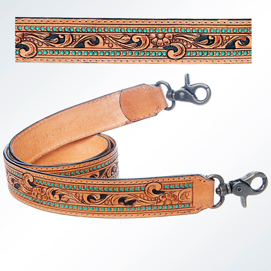 American Darling ADSTF138 Hand Tooled Genuine Leather Crossbody Handle by Hilason – Cowboy and equestrian accessories