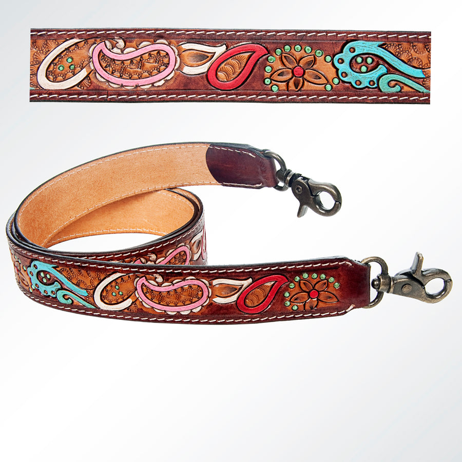 American Darling ADSTF139 Hand Tooled Genuine Leather Crossbody Handle by Hilason – Cowboy and equestrian accessories