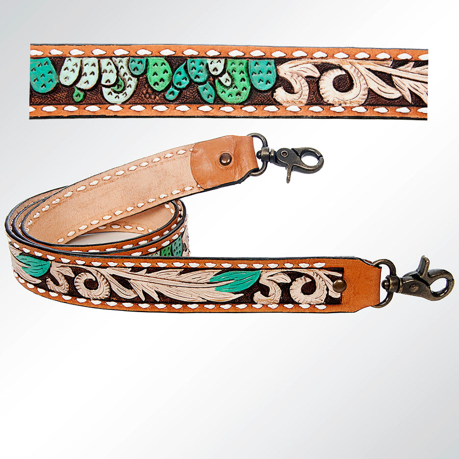 American Darling ADSTF140 Hand Tooled Genuine Leather Crossbody Handle by Hilason – Cowboy and equestrian accessories