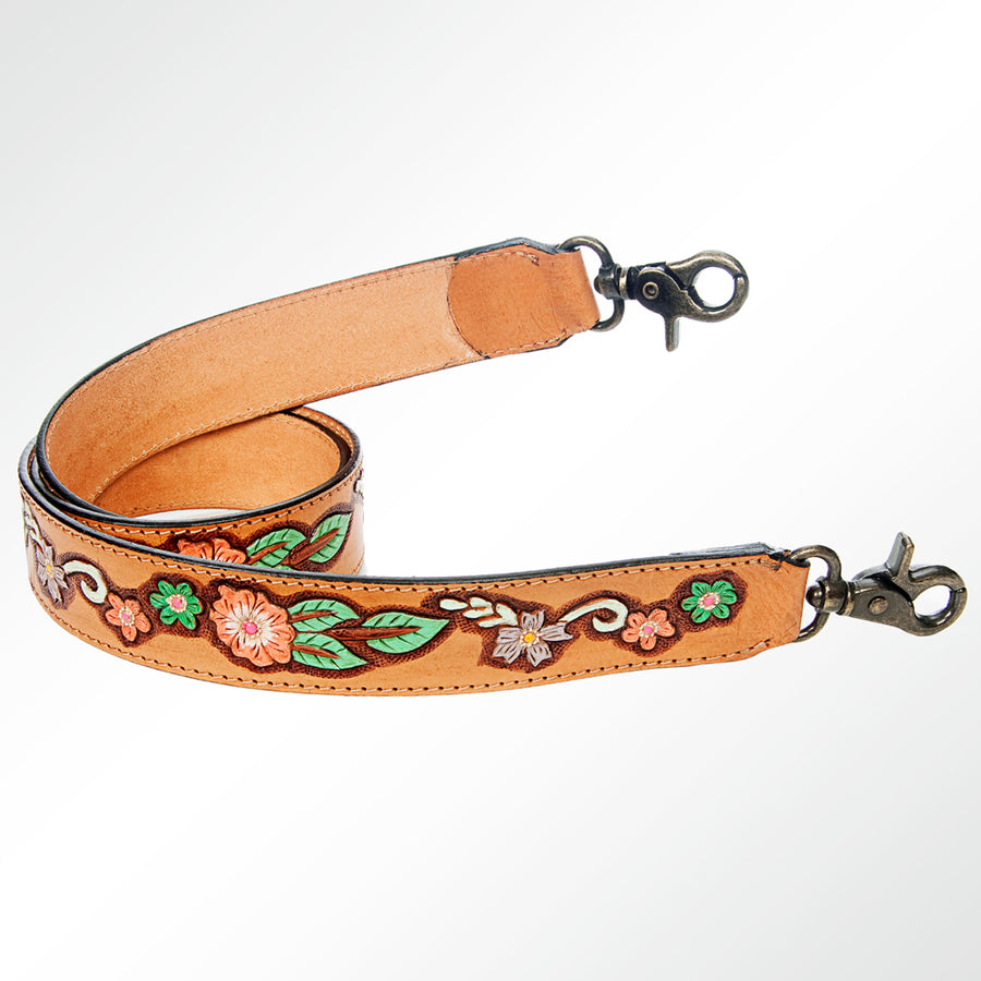 American Darling Hand Tooled Genuine Leather Crossbody Handle Strap for Bags Phone Wallet Purse Clutch
