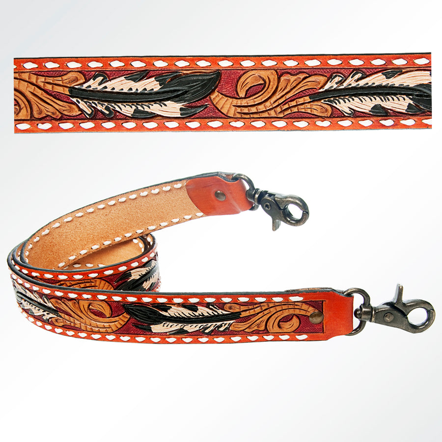 American Darling ADSTF146 Hand Tooled Genuine Leather Crossbody Handle by Hilason – Cowboy and equestrian accessories
