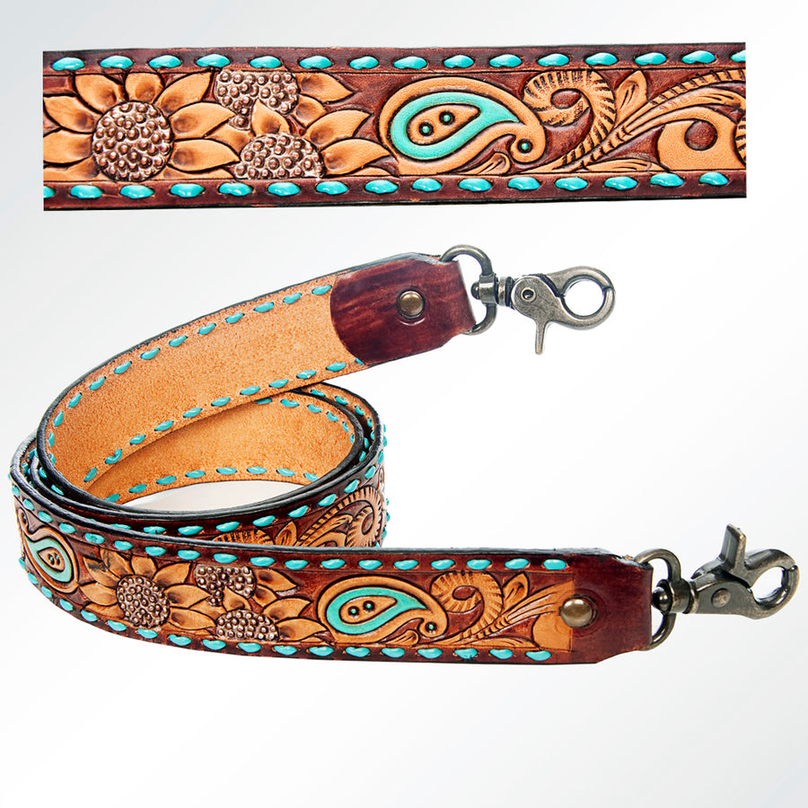 American Darling ADSTF147 Hand Tooled Genuine Leather Crossbody Handle by Hilason – Cowboy and equestrian accessories
