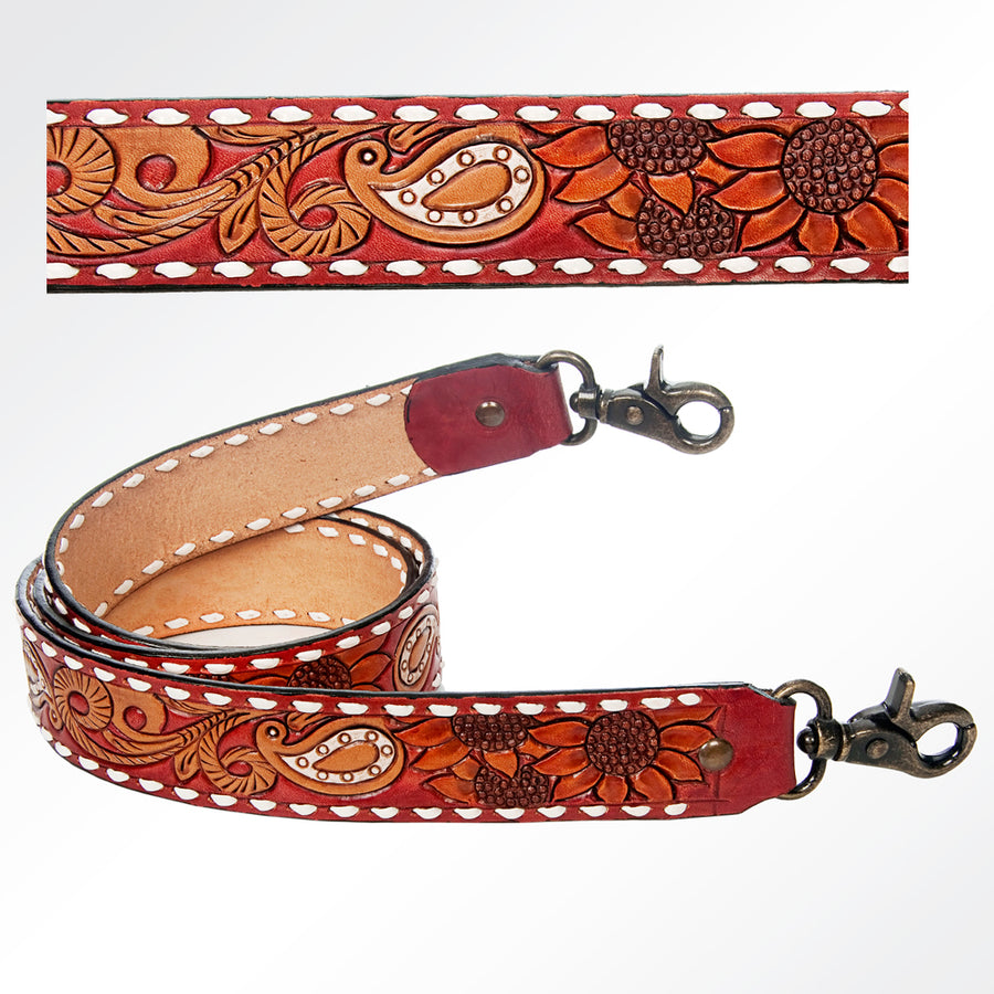 American Darling ADSTF148 Hand Tooled Genuine Leather Crossbody Handle by Hilason – Cowboy and equestrian accessories