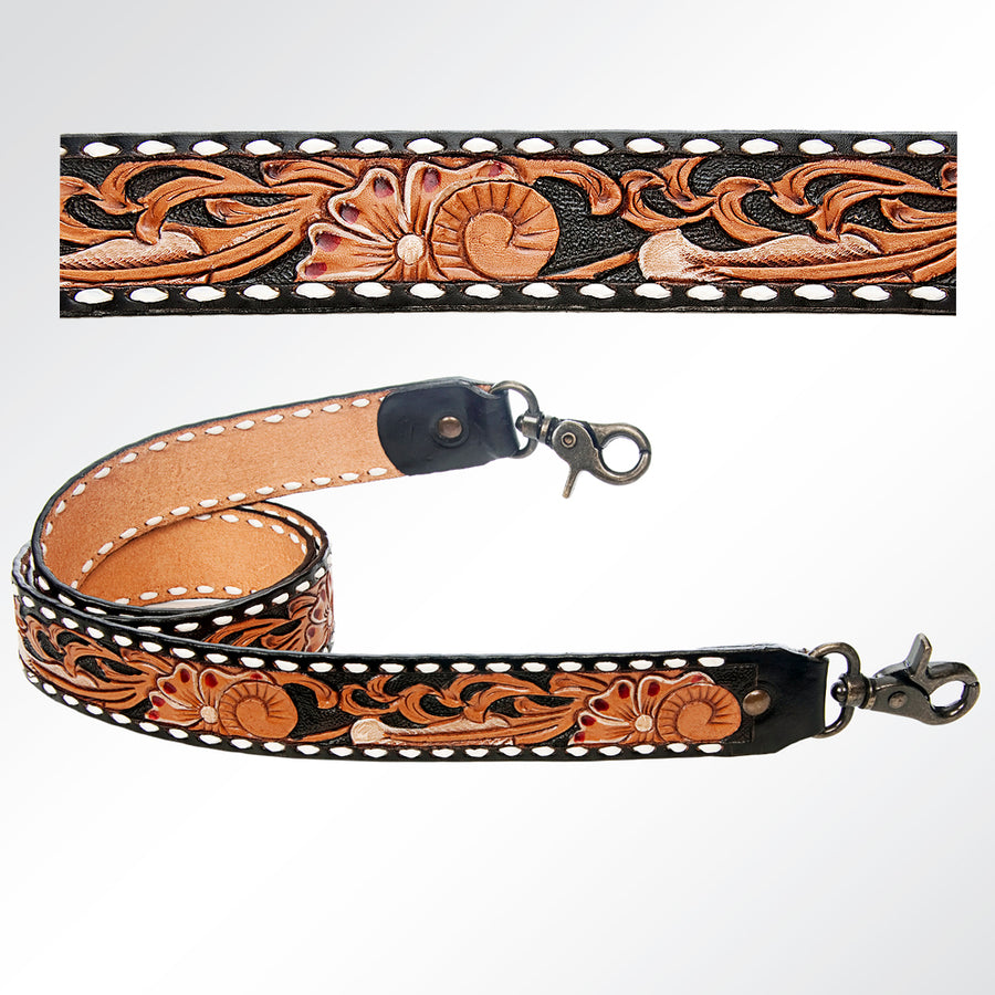 American Darling ADSTF150 Hand Tooled Genuine Leather Crossbody Handle by Hilason – Cowboy and equestrian accessories