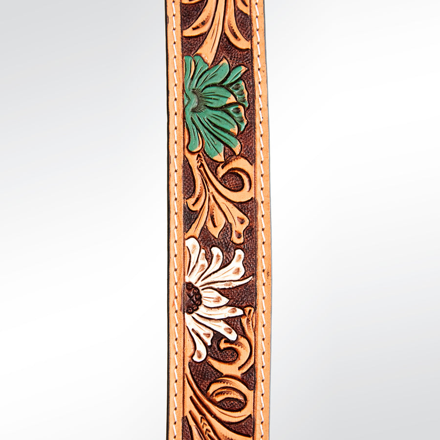 American Darling Hand Tooled Genuine Leather Crossbody Handle Strap for Bags Phone Wallet Purse Clutch
